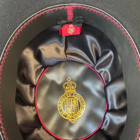Black Bowler Hat by Christys' of London, Hand Made, 100% Wool - Picture 8 of 11